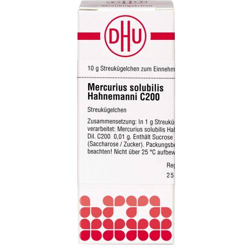 Mercurius Solubilis Hahnemanni C 200 Globuli 10 g
