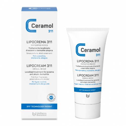 Tratament localizat, eczema si dermatita atopica Lipocream, 50 ml, Ceramol