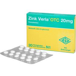 Zink Verla Otc 20 mg Filmtabletten 20 St