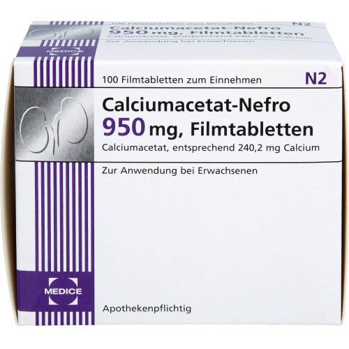 Calciumacetat Nefro 950 mg Filmtabletten 100 St