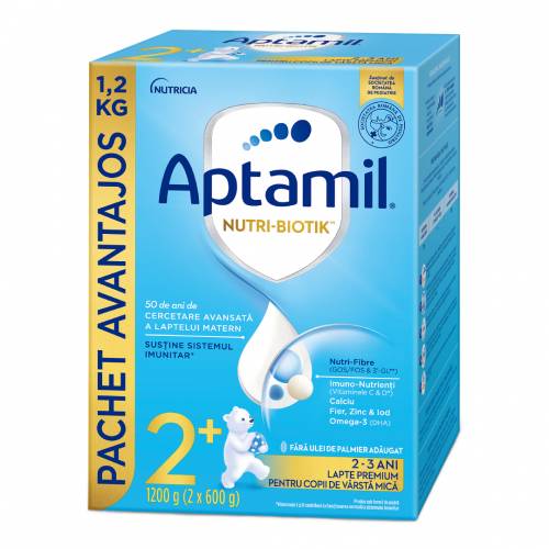 Lapte praf Nutri Biotik 2+, 2-3 ani, 1200 g, Aptamil