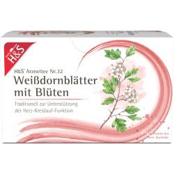 H&S Weißdornblätter mit Blüten Filterbeutel 32 g