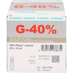 Glucose 40% B.Braun Mini Plasco connect Inf.-L.-K. 200 ml