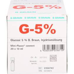 Glucose 5% B.Braun Mini Plasco connect Inj.-Lsg. 200 ml