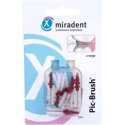 Miradent Interd.Pic-Brush Ersatzb.x-large bordeaux 12 St