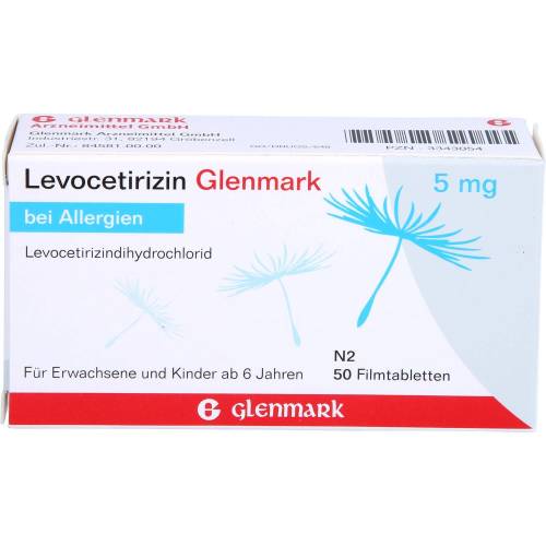 Levocetirizin Glenmark 5 mg Filmtabletten 50 St