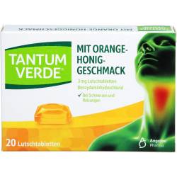 Tantum Verde 3 mg Lutschtabl.m.Orange-Honiggeschm. 20 St