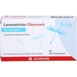 Levocetirizin Glenmark 5 mg Filmtabletten 20 St