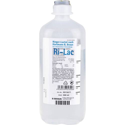 Ringer Lactat n.Hartm.B.Braun Ecofl.Plus Inf.-Lsg. 500 ml