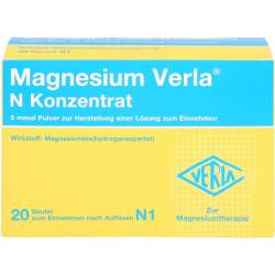 Magnesium Verla N Konzentrat Plv.z.H.e.L.z.Einn. 20 St