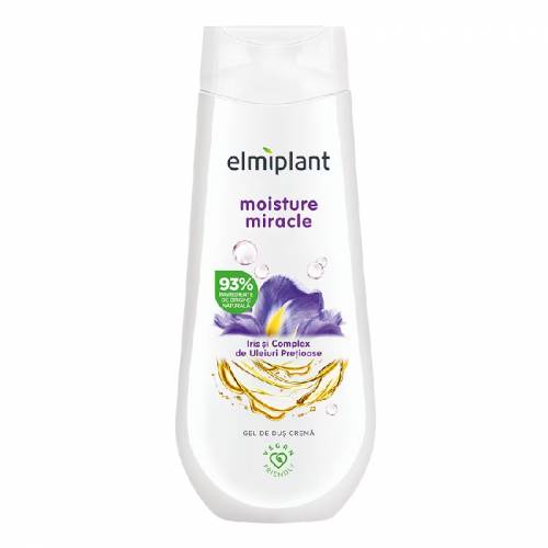 Gel crema de dus Moisture miracle, 400ml, Elmiplant