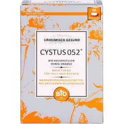 Cystus 052 Bio Halspastillen Honig Orange 66 St