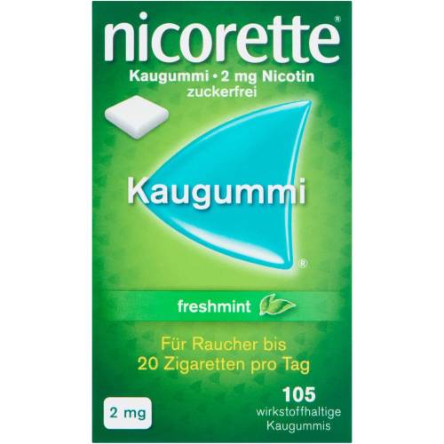 Nicorette Kaugummi 2 mg freshmint 105 St