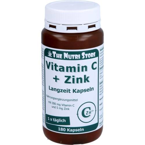 Vitamin C 300+Zink 5 Langzeit Kapseln 180 St