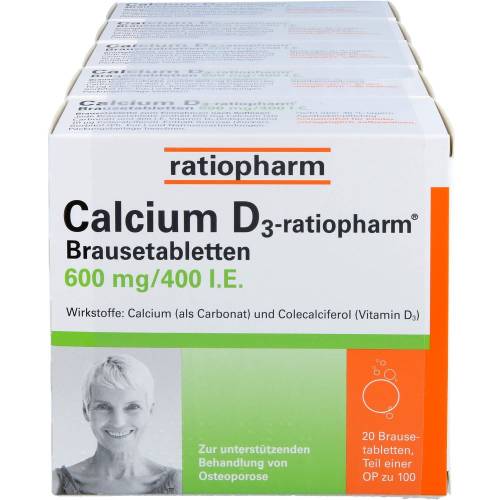 Calcium D3-ratiopharm Brausetabletten 100 St