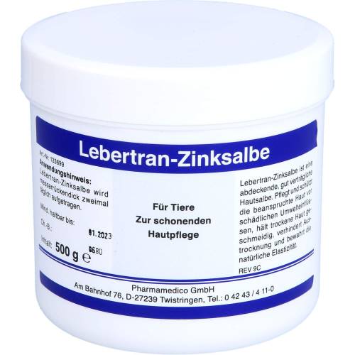 Lebertran Zinksalbe vet. 500 g