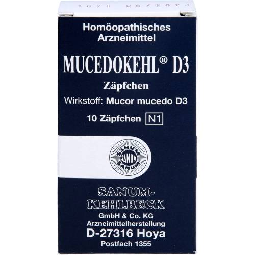Mucedokehl D 3 Zäpfchen 10 St