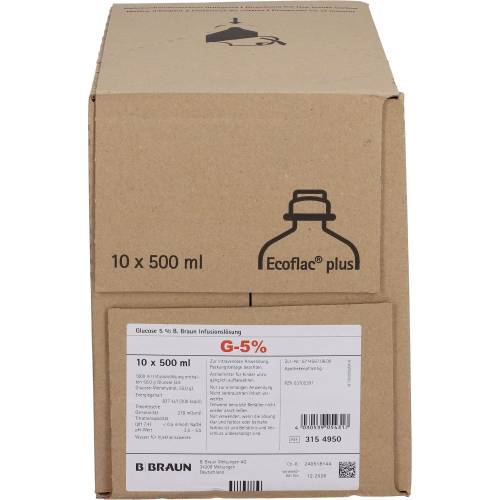 Glucose 5% B.Braun Ecoflac Plus 5000 ml