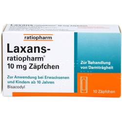 Laxans-ratiopharm 10 mg Zäpfchen 10 St