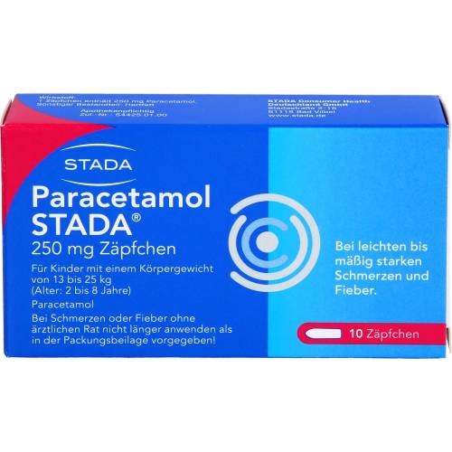 Paracetamol Stada 250 mg Zäpfchen 10 St