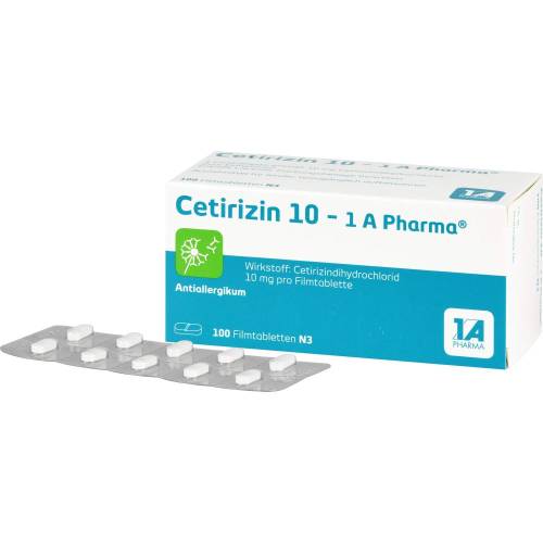 Cetirizin 10-1A Pharma Filmtabletten 100 St