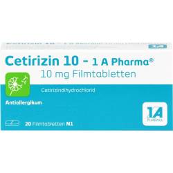 Cetirizin 10-1A Pharma Filmtabletten 20 St