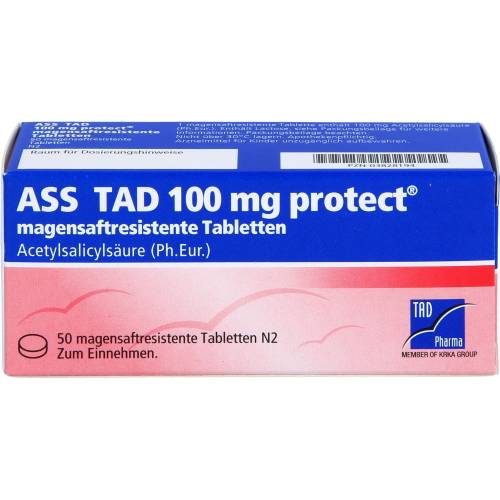 Ass Tad 100 mg protect magensaftres.Filmtabletten 50 St