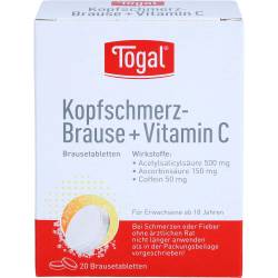 Togal Kopfschmerz-Brause + Vit.C Brausetabletten 20 St