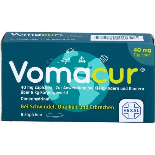 Vomacur 40 Suppositorien 5 St