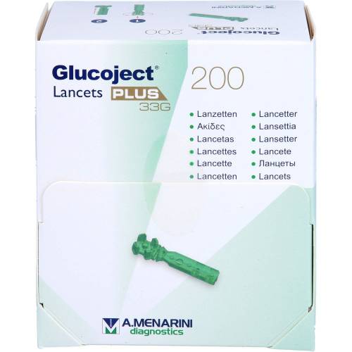 Glucoject Lancets Plus 33 G 200 St