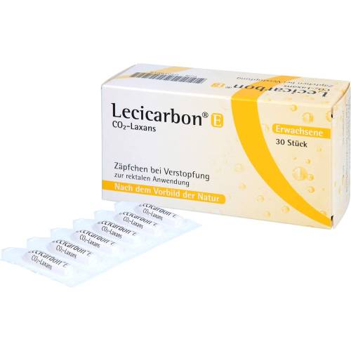 Lecicarbon E Co2 Laxans Erwachsenensuppositorien 30 St