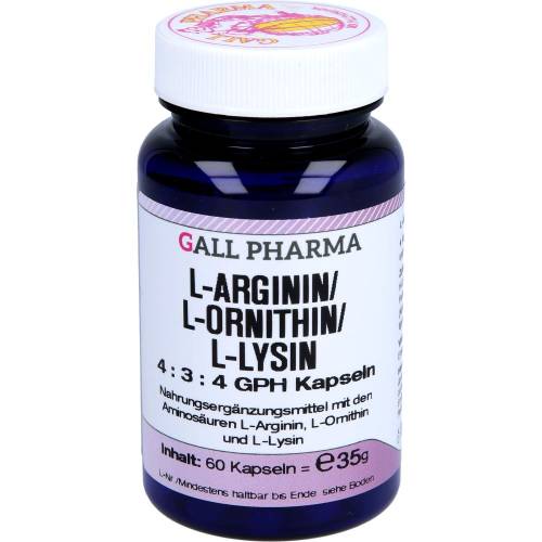 L-Arginin/L-Ornithin/L-Lysin 4:3:4 Gph Kapseln 60 St