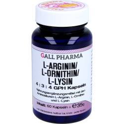 L-Arginin/L-Ornithin/L-Lysin 4:3:4 Gph Kapseln 60 St