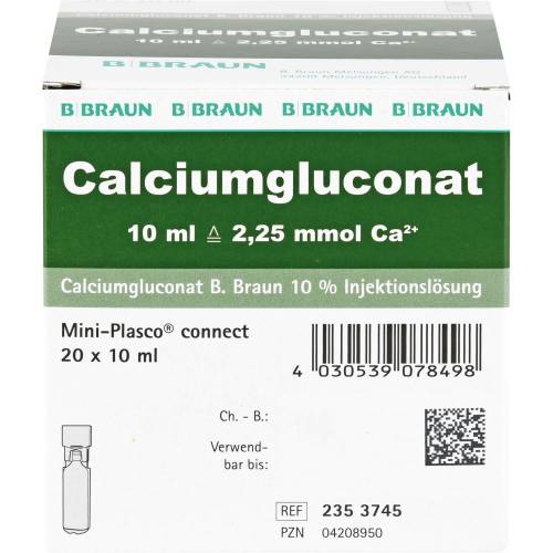 Calciumgluconat 10% Mpc Injektionslösung 200 ml