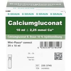 Calciumgluconat 10% Mpc Injektionslösung 200 ml