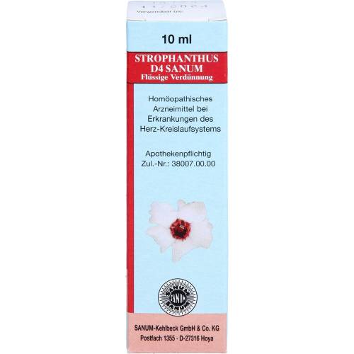 Strophanthus D 4 Sanum flüssige Verdünnung Tropfen 10 ml