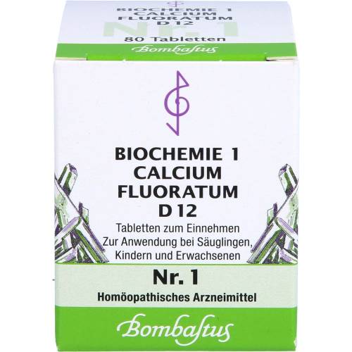 Biochemie 1 Calcium fluoratum D 12 Tabletten 80 St