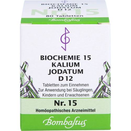 Biochemie 15 Kalium jodatum D 12 Tabletten 80 St