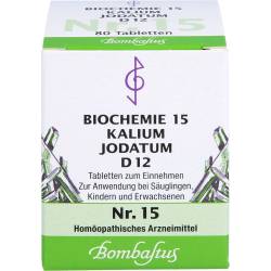 Biochemie 15 Kalium jodatum D 12 Tabletten 80 St