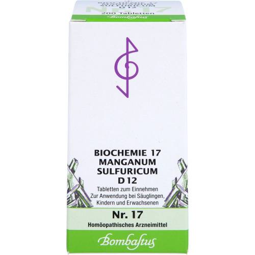 Biochemie 17 Manganum sulfuricum D 12 Tabletten 200 St
