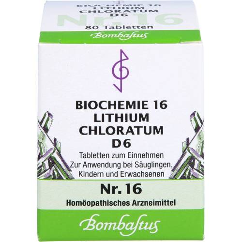 Biochemie 16 Lithium chloratum D 6 Tabletten 80 St