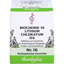 Biochemie 16 Lithium chloratum D 6 Tabletten 80 St