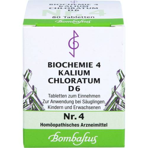 Biochemie 4 Kalium chloratum D 6 Tabletten 80 St