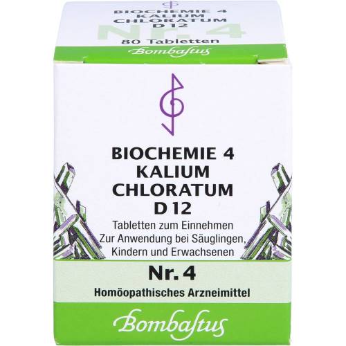 Biochemie 4 Kalium chloratum D 12 Tabletten 80 St