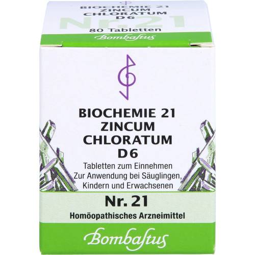 Biochemie 21 Zincum chloratum D 6 Tabletten 80 St