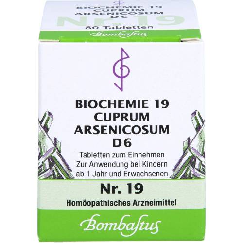 Biochemie 19 Cuprum arsenicosum D 6 Tabletten 80 St