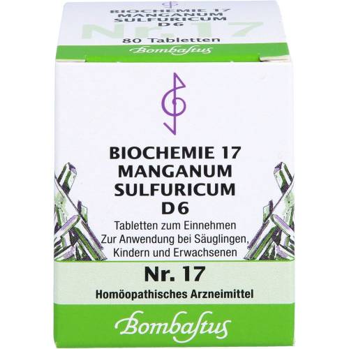 Biochemie 17 Manganum sulfuricum D 6 Tabletten 80 St
