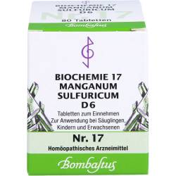 Biochemie 17 Manganum sulfuricum D 6 Tabletten 80 St