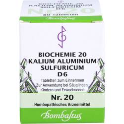 Biochemie 20 Kalium aluminium sulfuricum D 6 Tabl. 80 St