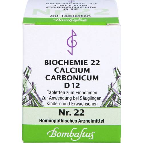 Biochemie 22 Calcium carbonicum D 12 Tabletten 80 St